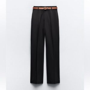 Zara straight belted pant. Final Sale